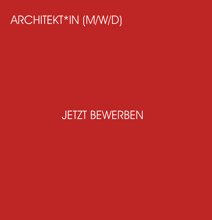 Jetzt Bewerben Architekt*in (M/W/D)