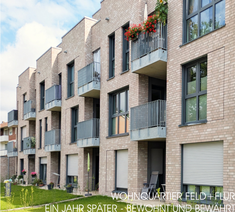 Wohnquartier Feld+Flurein jahr später - bewohnt und bewährt